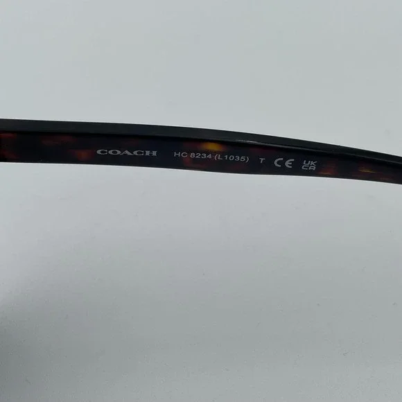 Coach Sunglasses Mens Dark Tortoise Brown Square 512087 HC8234 - Picture 6 of 8